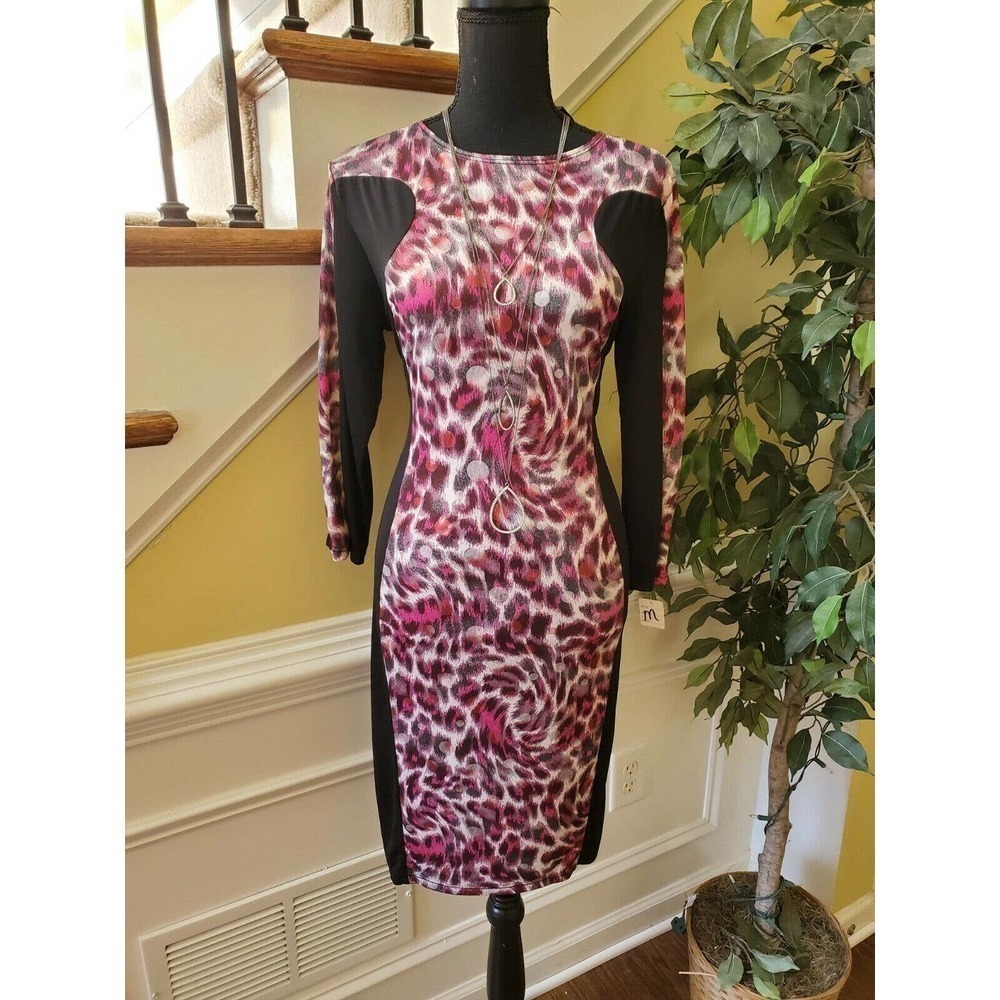 Park Avenue Animal Print Dress Women's Size Large